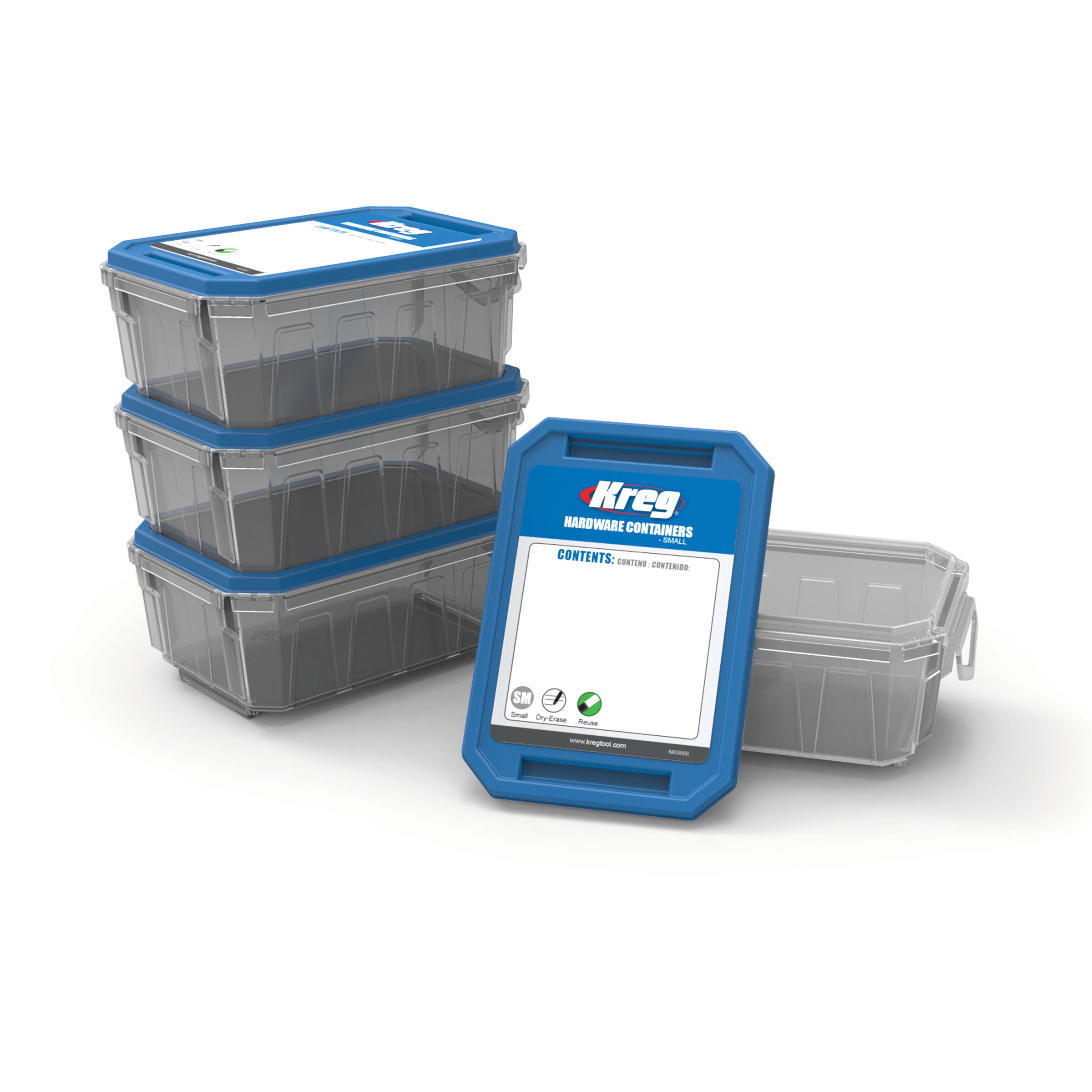 Hardware-Beh&auml;lter 4er-Pack &ndash; klein