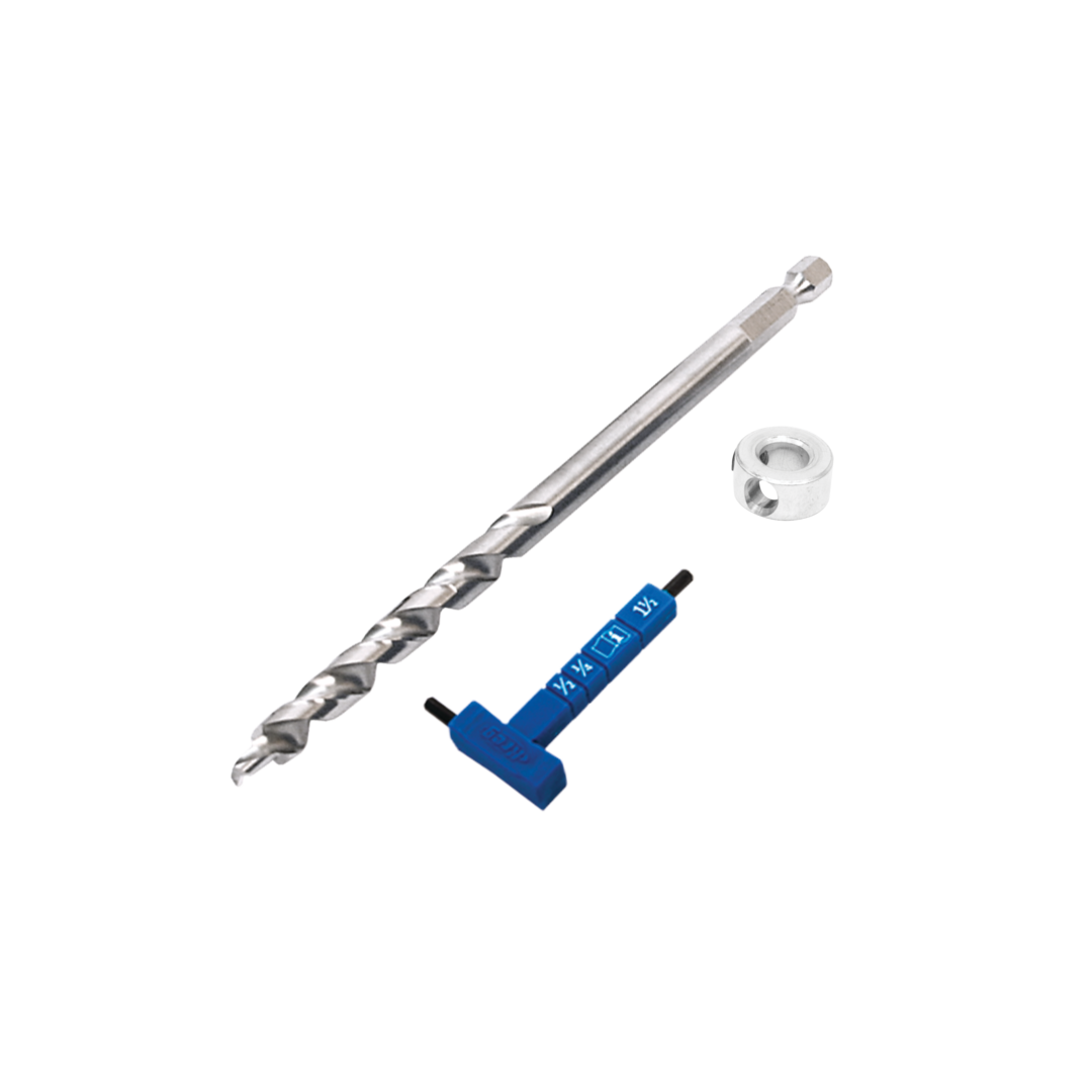 Broca Micro-Pocket&trade; con collar&iacute;n de tope y llave hexagonal