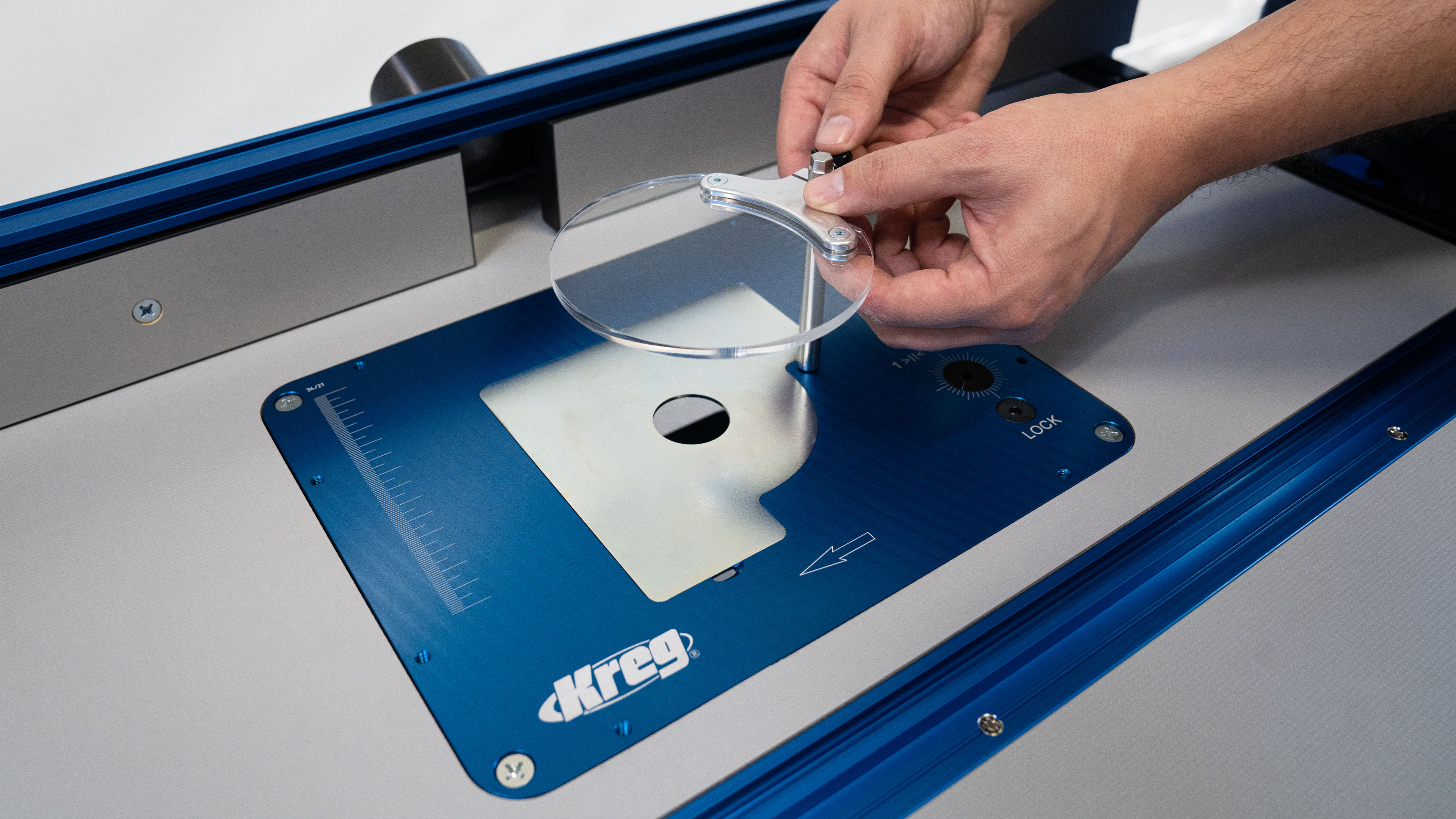 Kit de pasador de parada del router + protector de seguridad