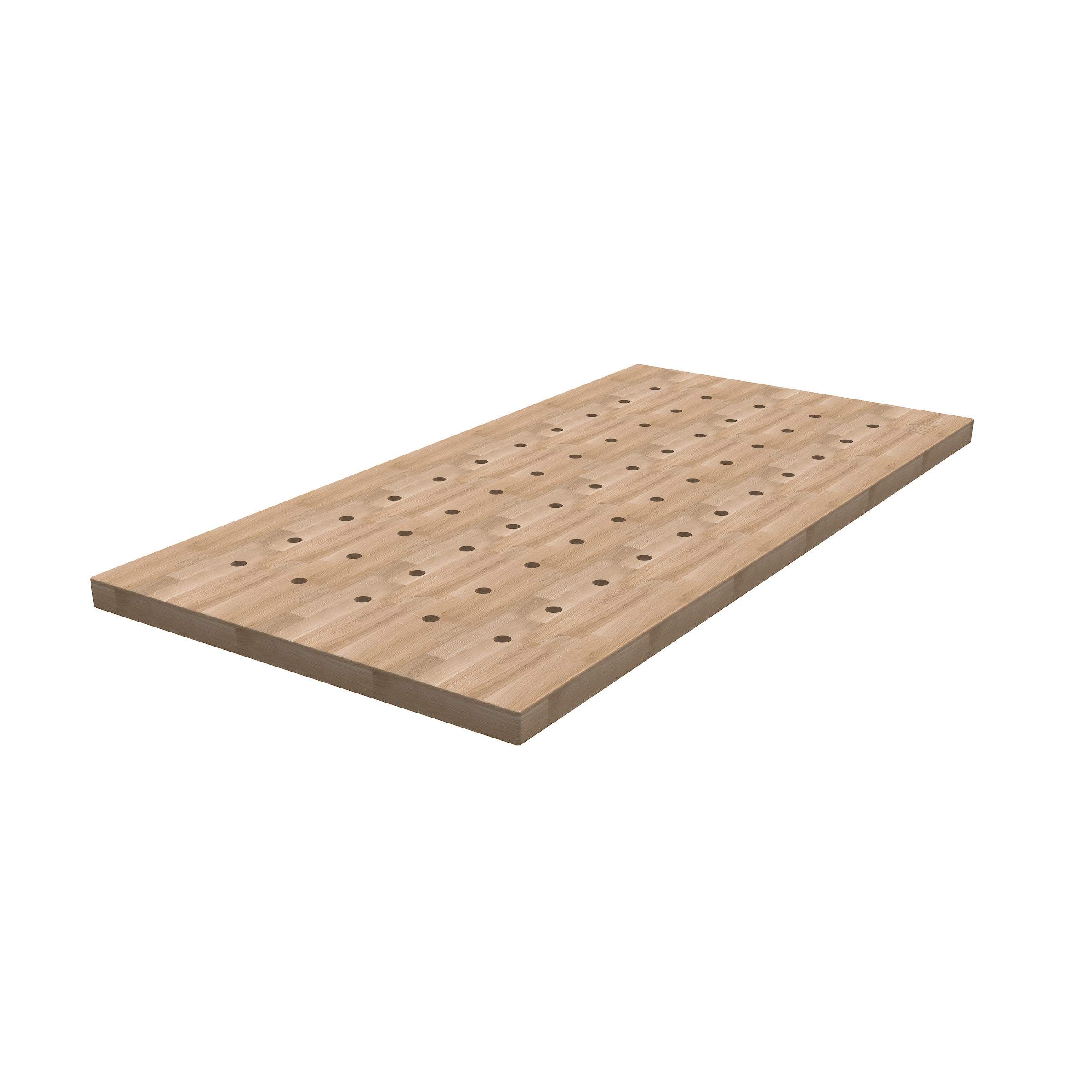 Banc en bois dur 610 mm x 1219 mm avec plateau perfor&eacute;