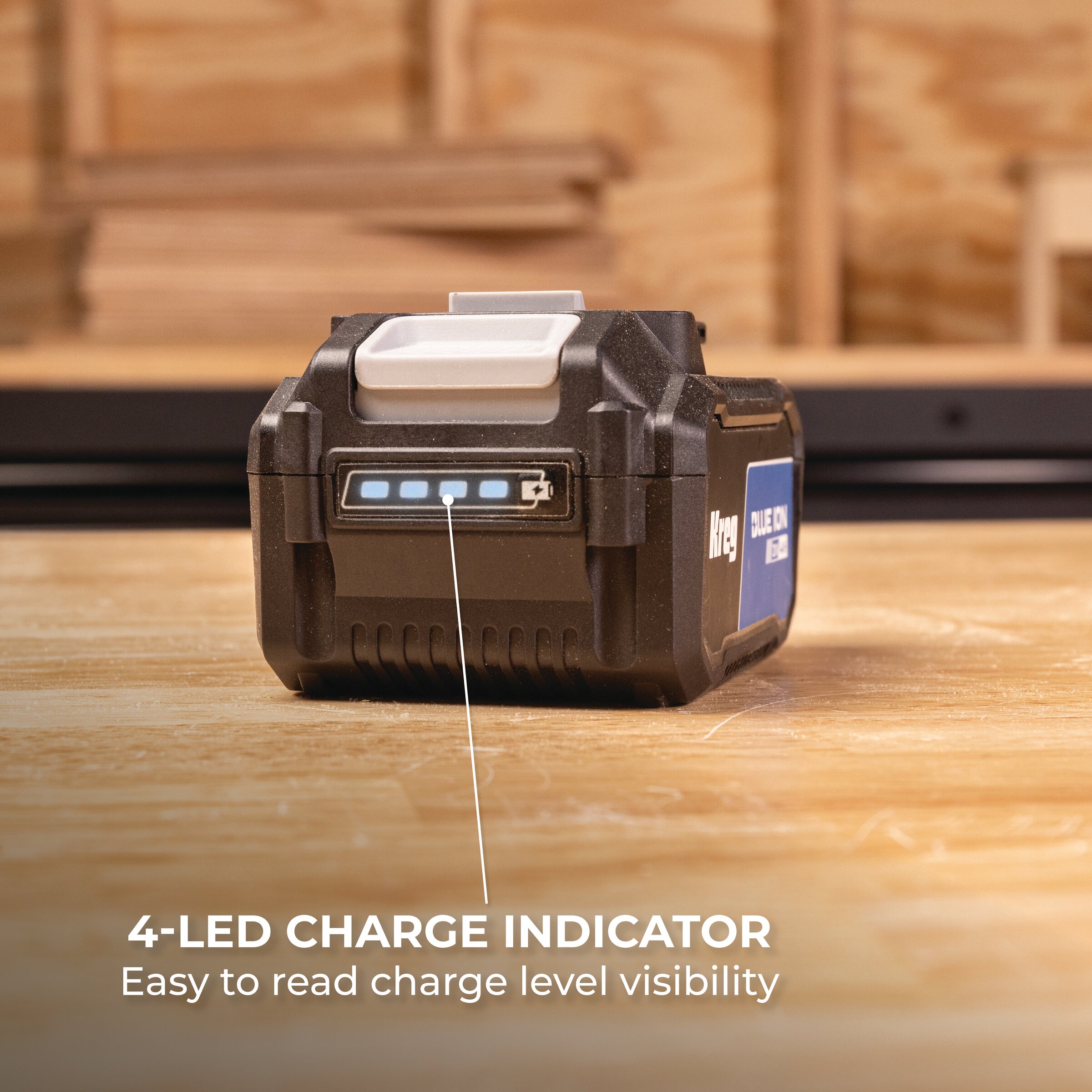 Kreg 20V Blue Ion&trade; 4.0Ah Battery Pack, , hi-res