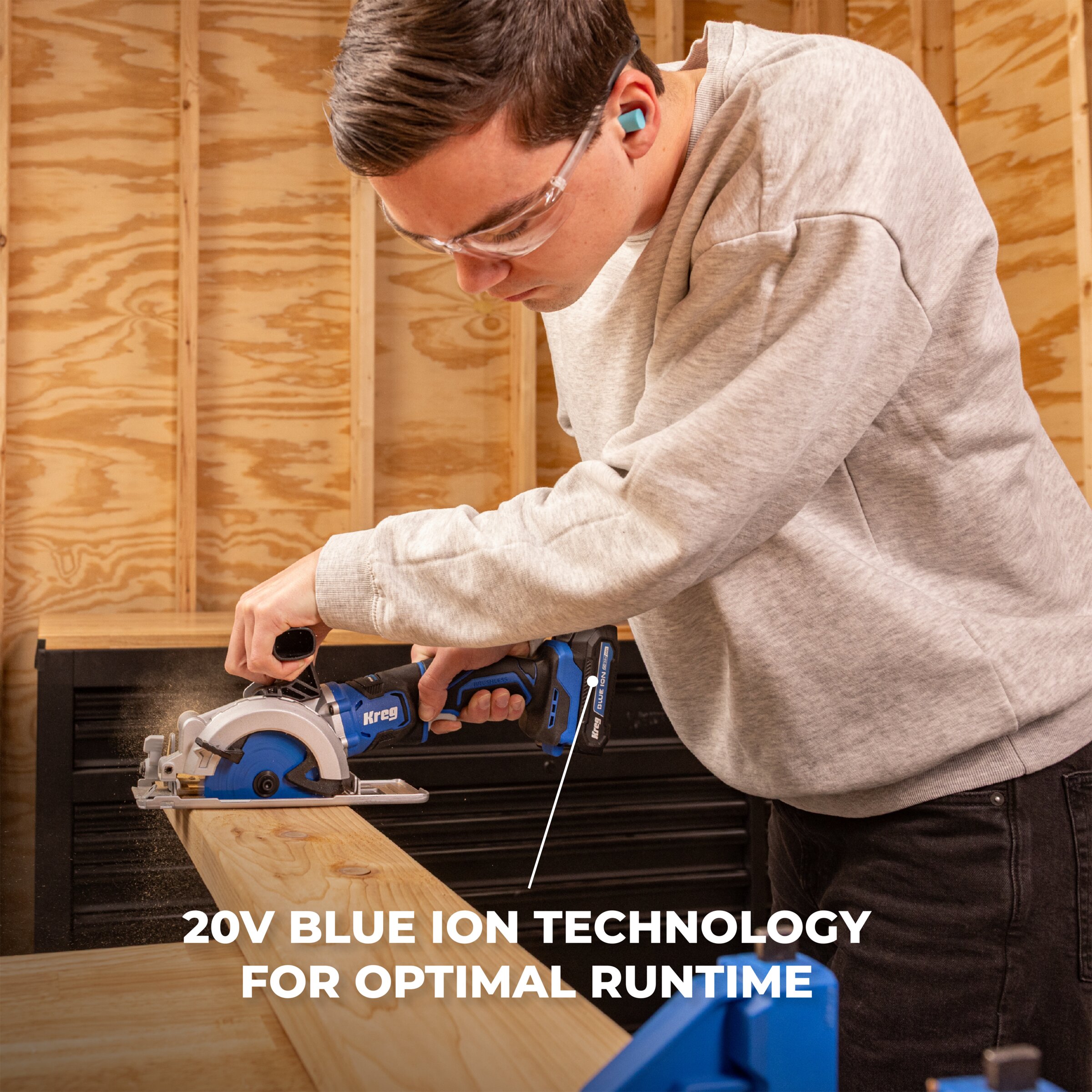 Kreg 20V BlueIon&trade; Battery and Charger Starter Kit - 2.0Ah, , hi-res