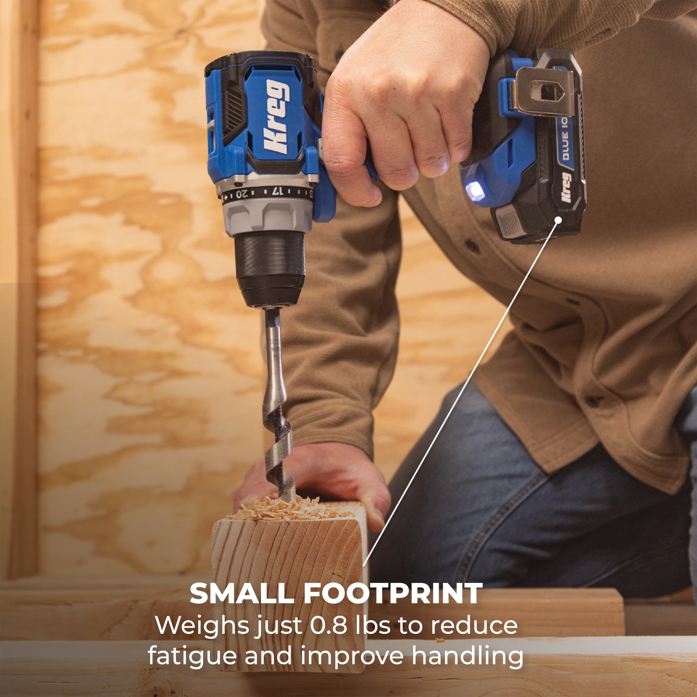 Kreg 20V BlueIon&trade; Battery and Charger Starter Kit - 2.0Ah, , hi-res