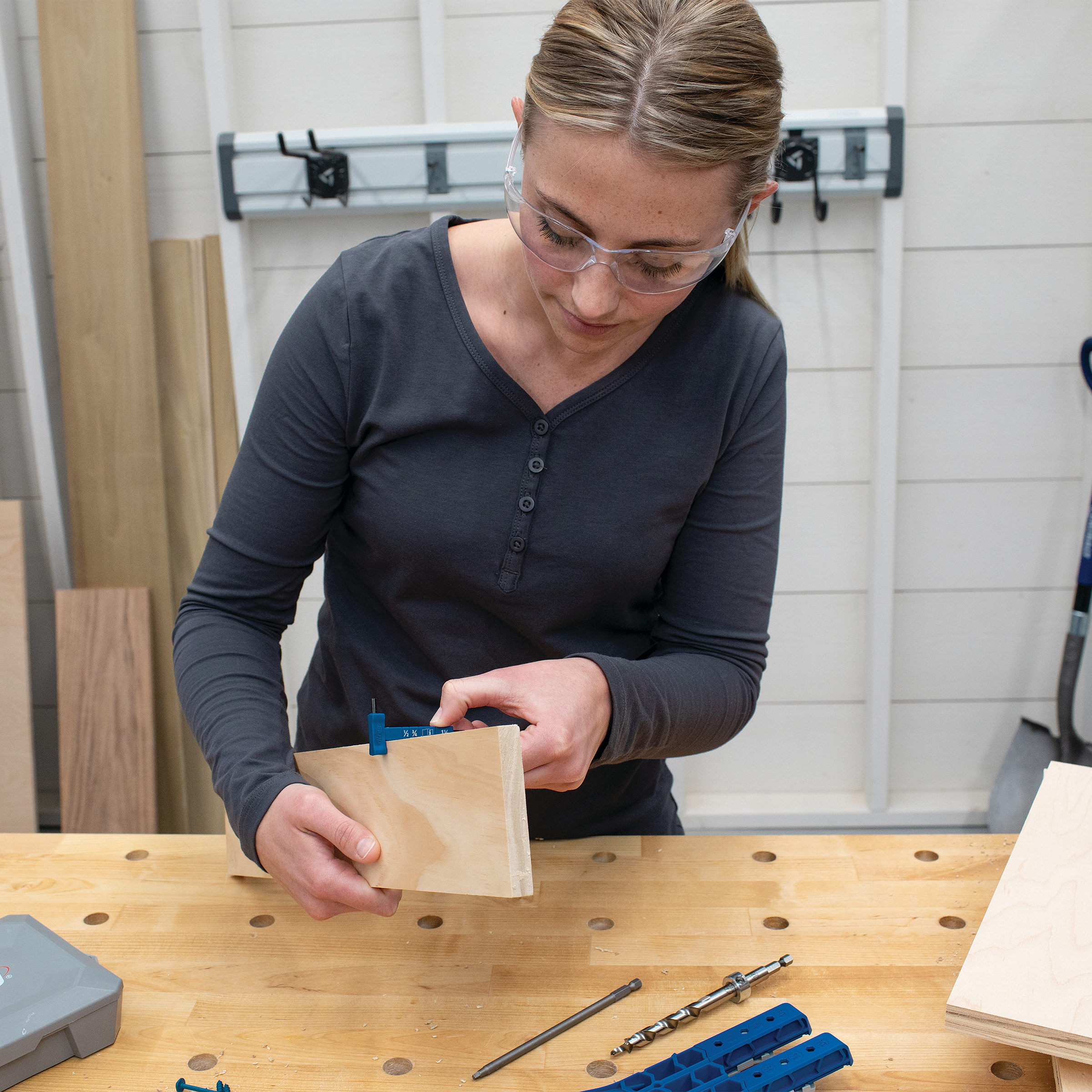 Kreg&reg; Easy-Set Drill Bit with Stop Collar & Gauge/Hex Wrench, , hi-res