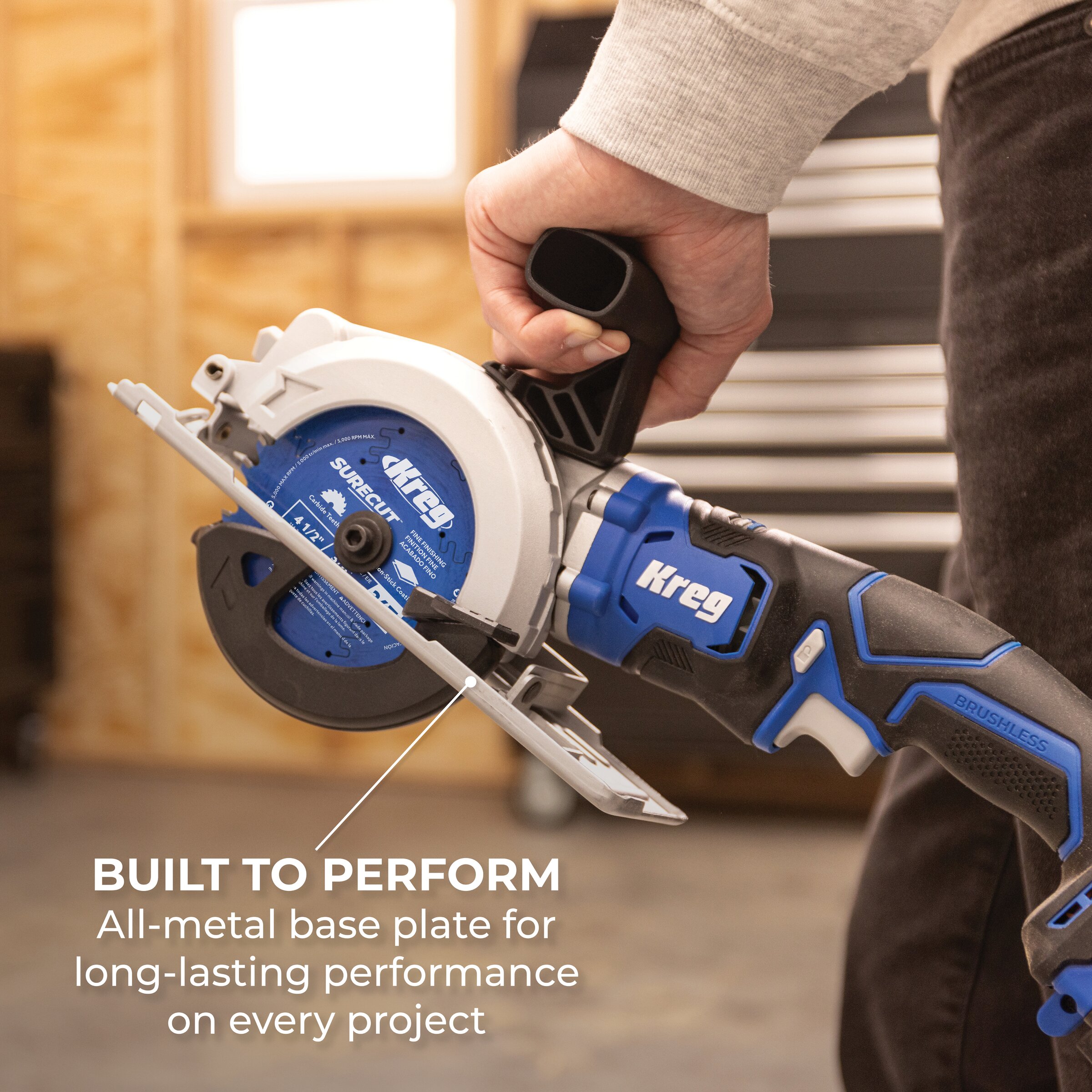 Kreg 20V Ionic Drive&trade; 4 1/2" Circular Saw Kit, , hi-res