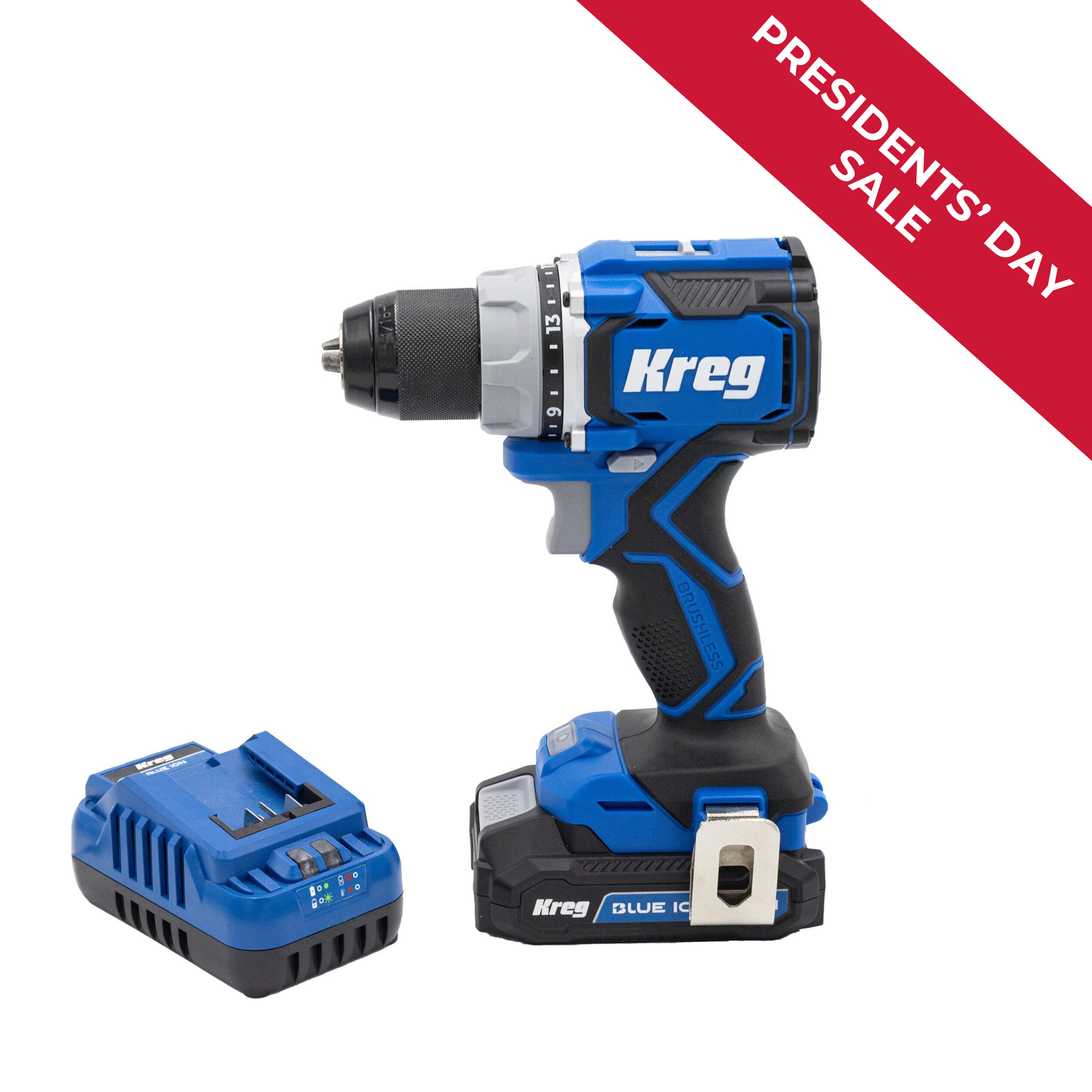 Kreg 20V Ionic Drive&trade; 1/2" Compact Drill Kit