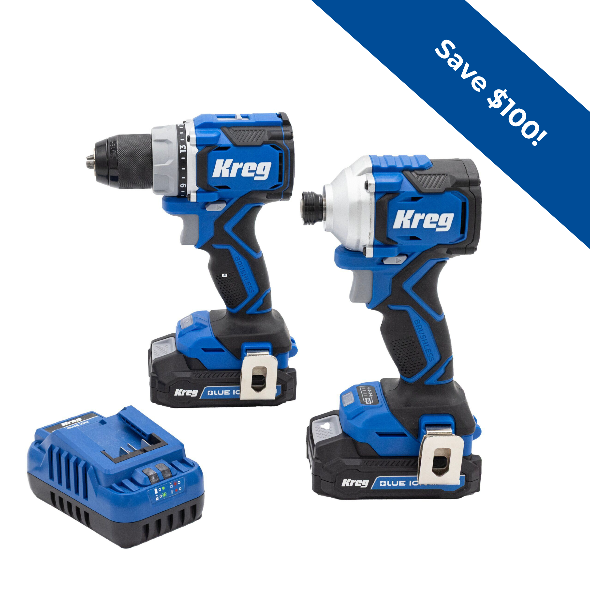 Kreg 20V Ionic Drive&trade; Drill + Driver Combo Kit