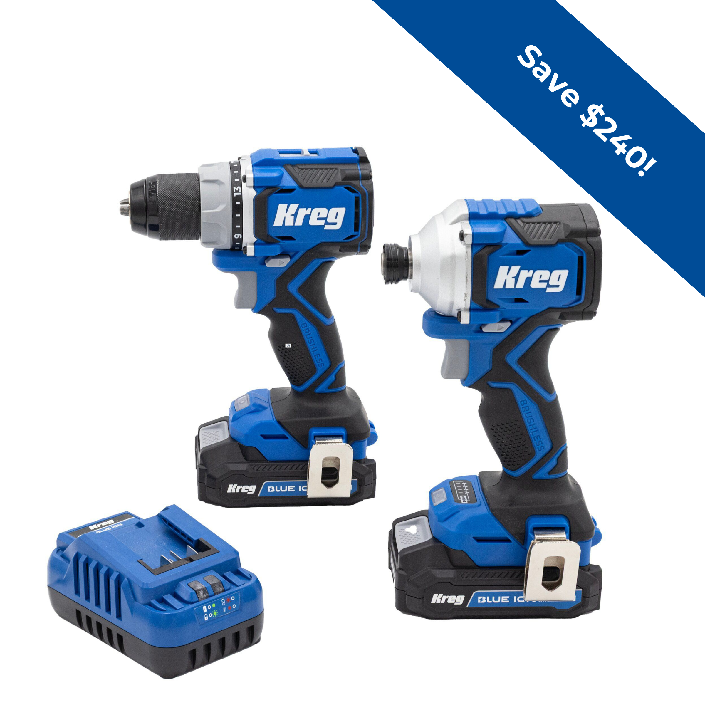 Kreg 20V Ionic Drive&trade; Drill + Driver Combo Kit