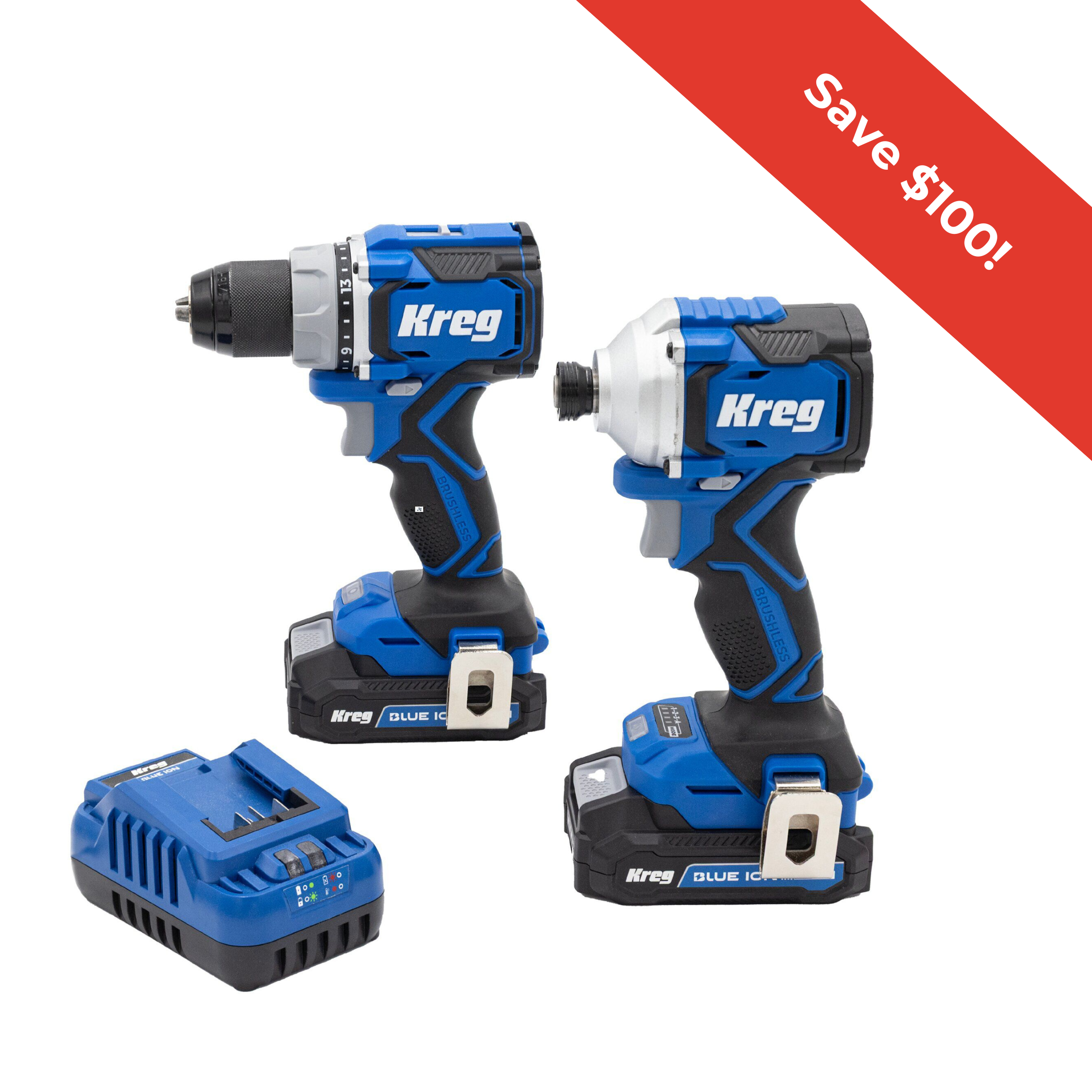 Kreg 20V Ionic Drive&trade; Drill + Driver Combo Kit