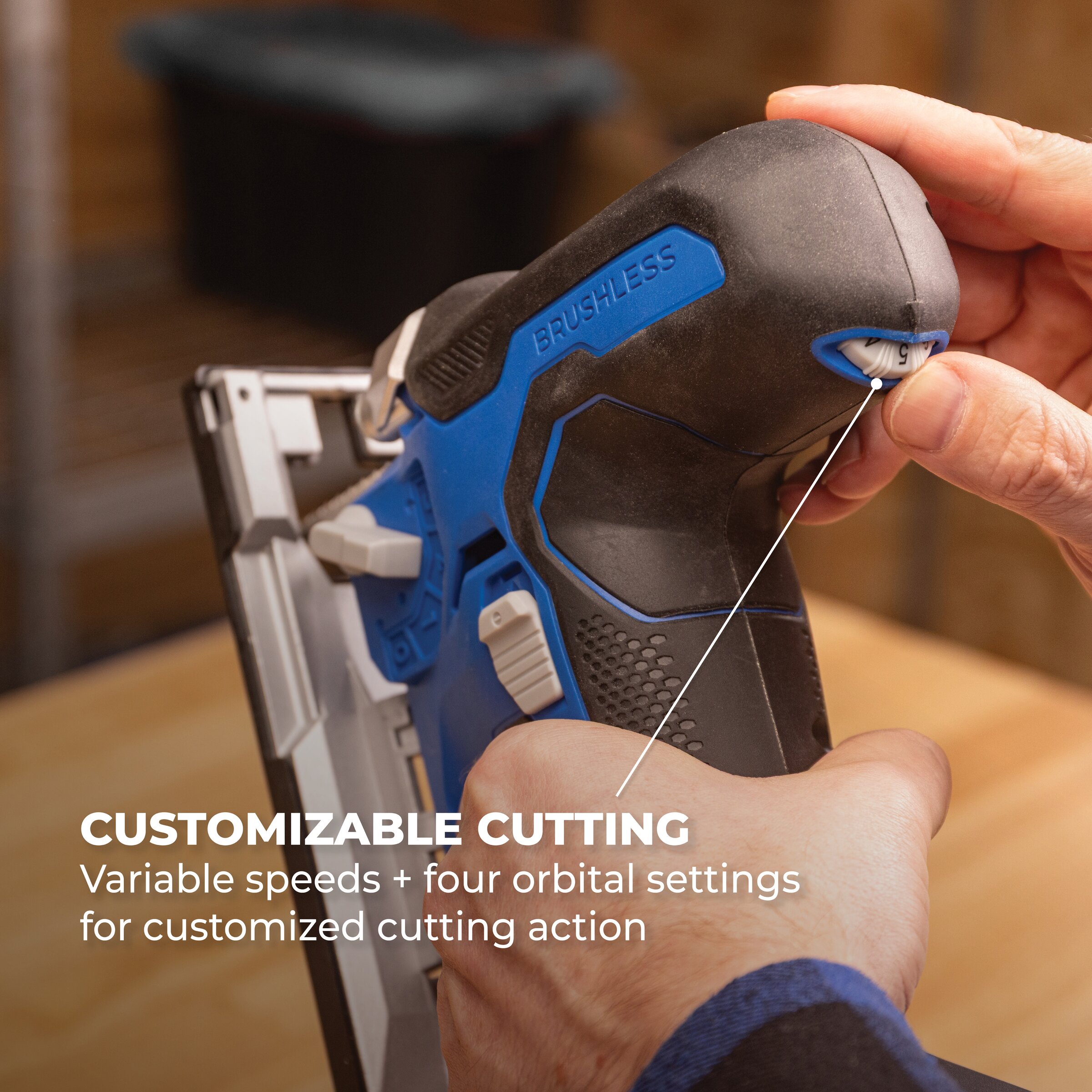 Kreg 20V Ionic Drive&trade; Barrel Grip Jigsaw Kit, , hi-res