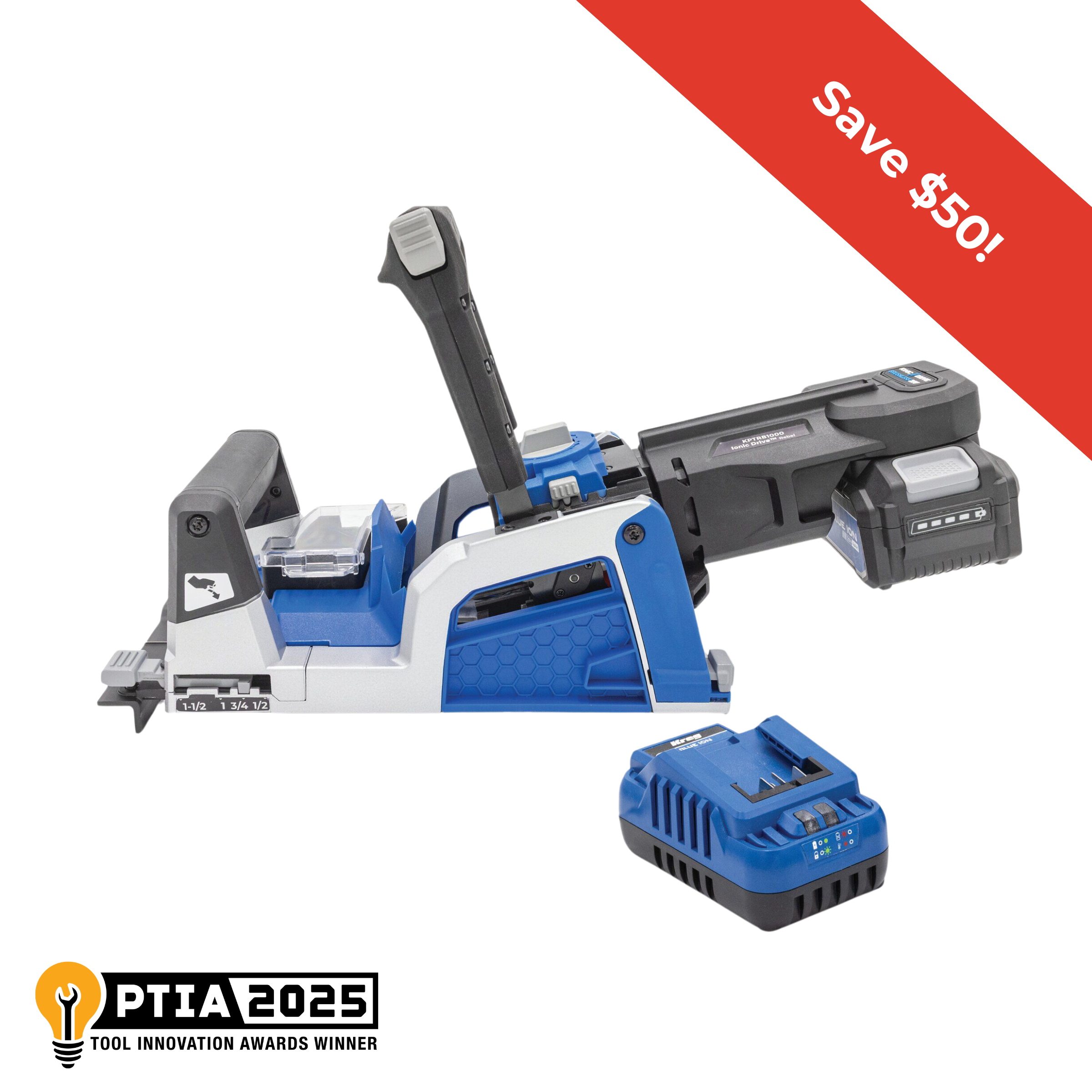 Kreg Rebel&trade; 20V Ionic Drive&trade; Pocket-Hole Joiner Kit