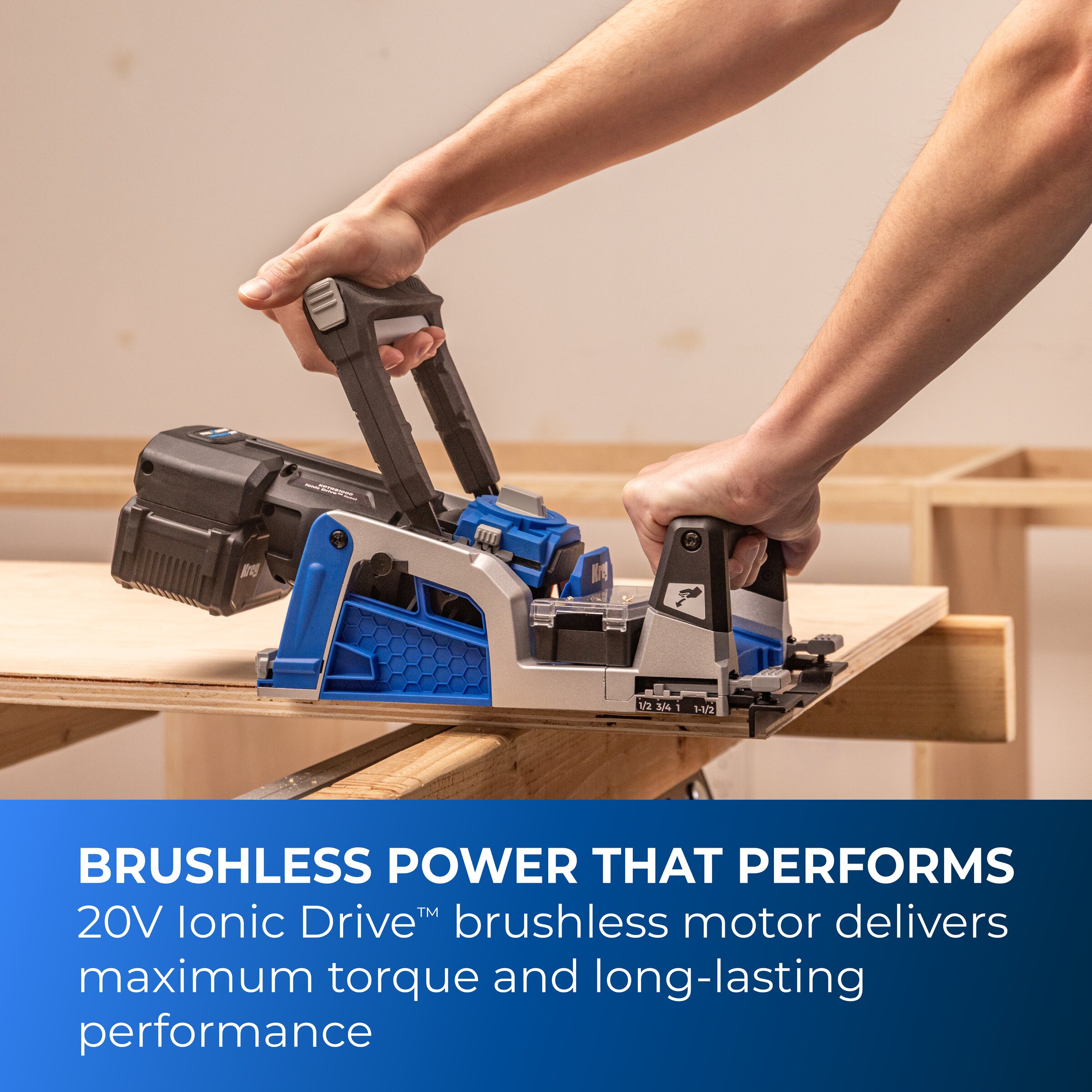 Kreg Rebel&trade; 20V Ionic Drive&trade; Pocket-Hole Joiner Kit, , hi-res