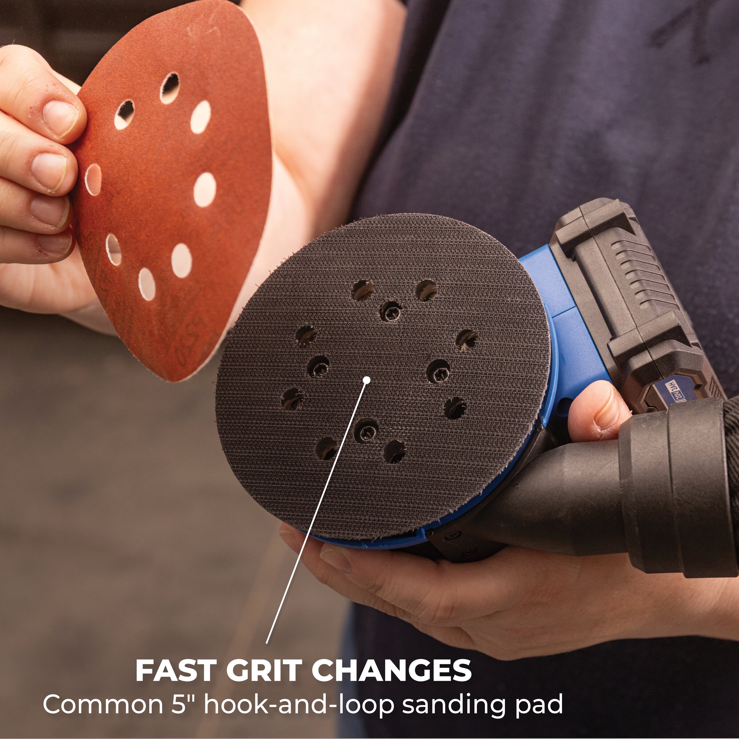 Kreg 20V Ionic Drive&trade; 5" Random Orbit Sander Kit, , hi-res