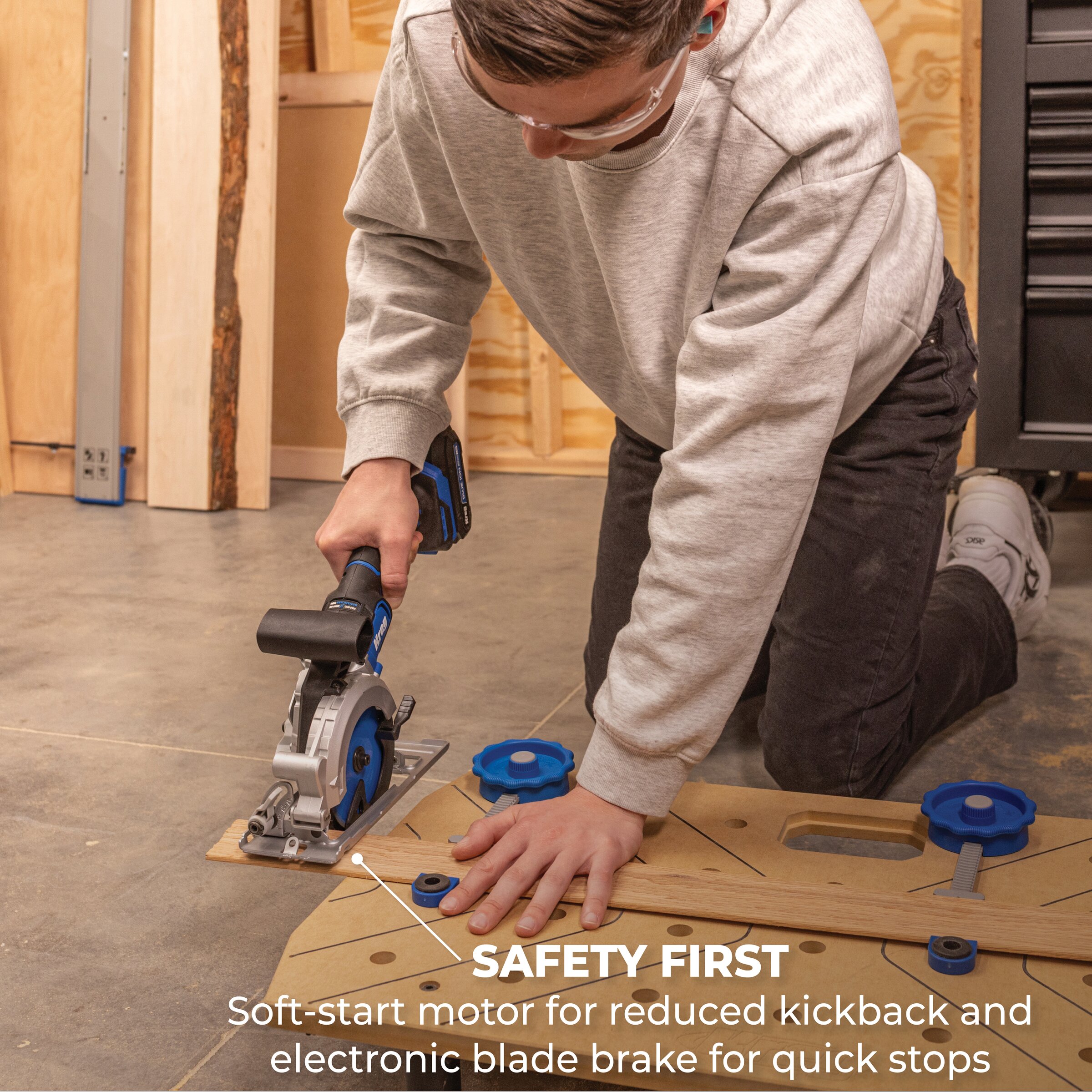 Kreg Rip-Cut&trade; + Ionic Drive&trade; 4 1/2" Circular Saw Project Kit, , hi-res