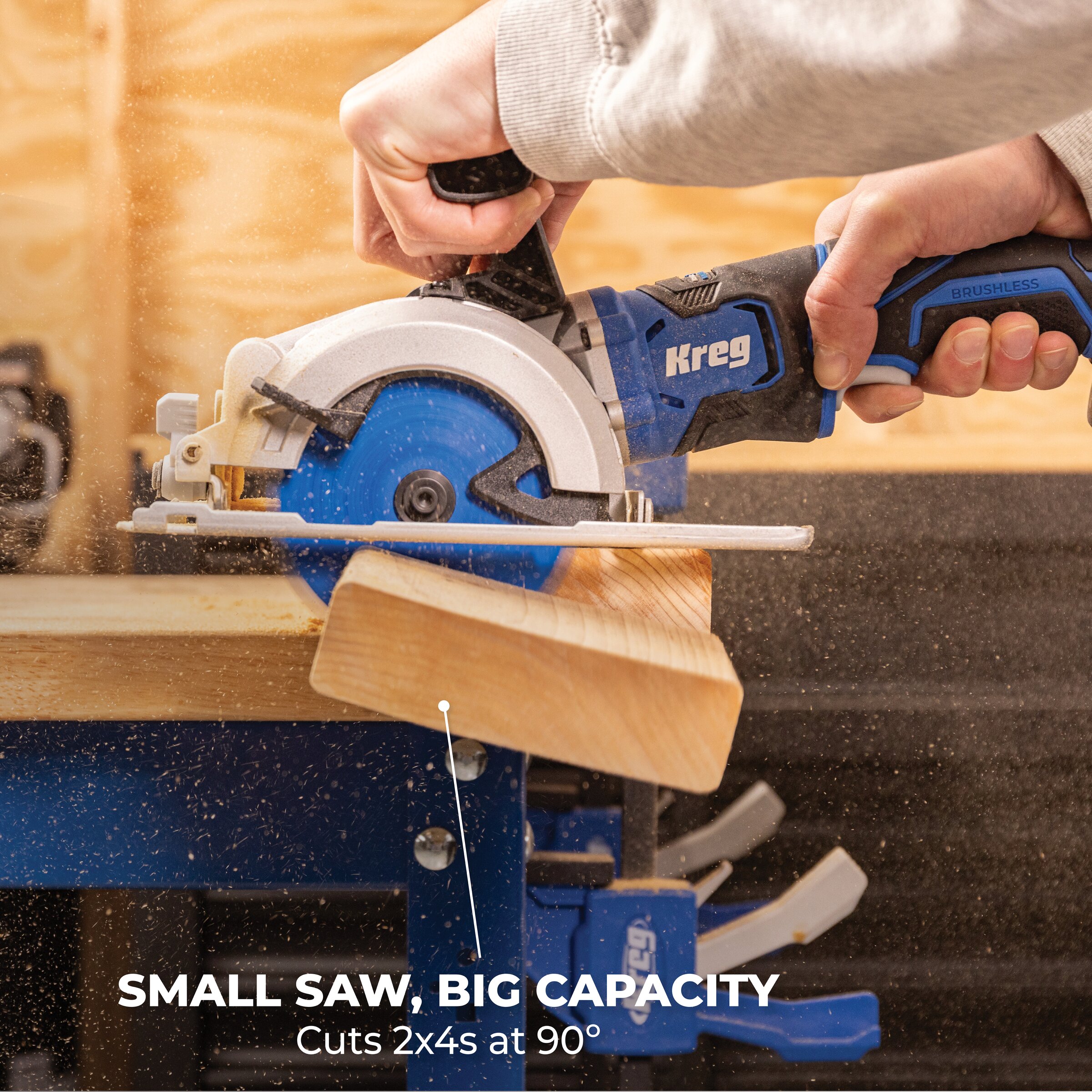 Kreg Rip-Cut&trade; + Ionic Drive&trade; 4 1/2" Circular Saw Project Kit, , hi-res