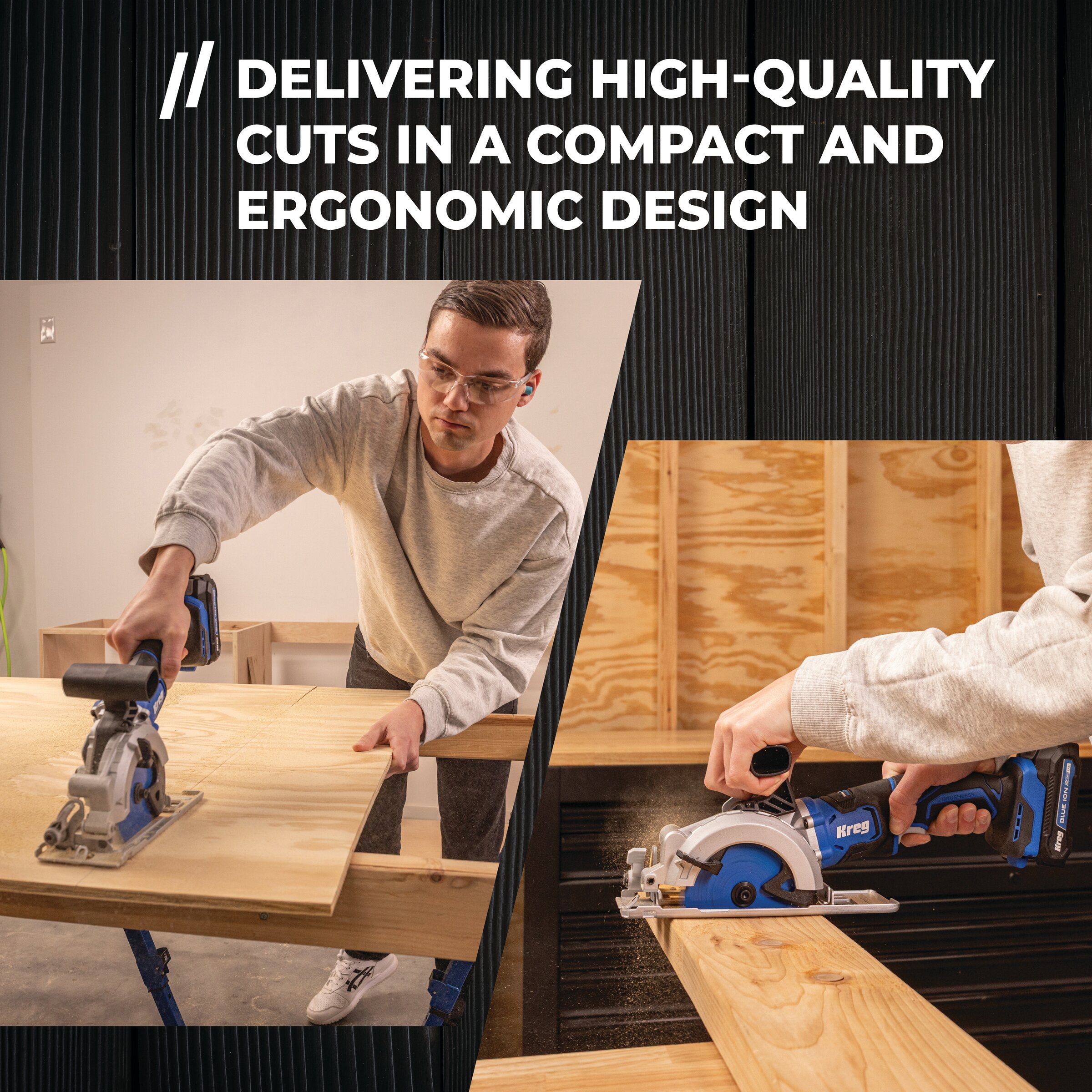 Kreg 20V Ionic Drive&trade; 4-1/2" Circular Saw (Tool Only), , hi-res