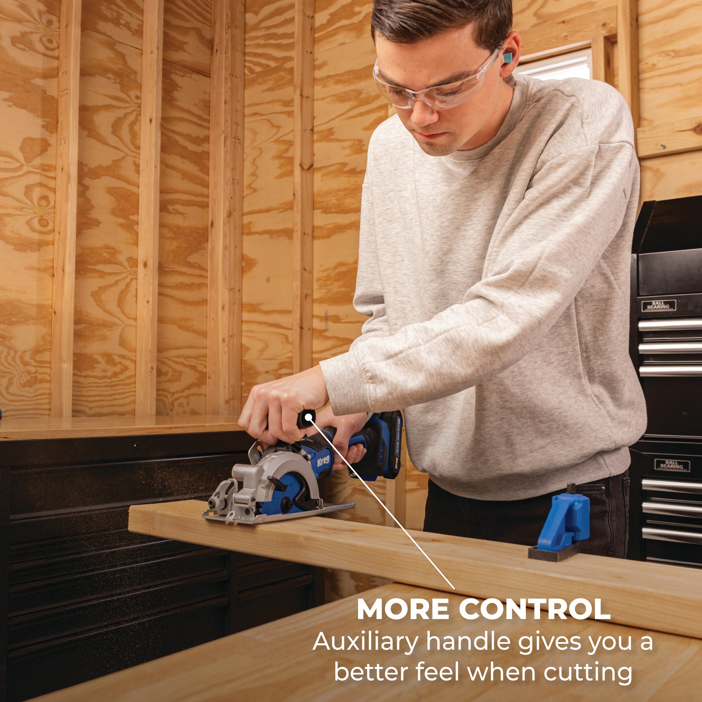 Kreg 20V Ionic Drive&trade; 4-1/2" Circular Saw (Tool Only), , hi-res