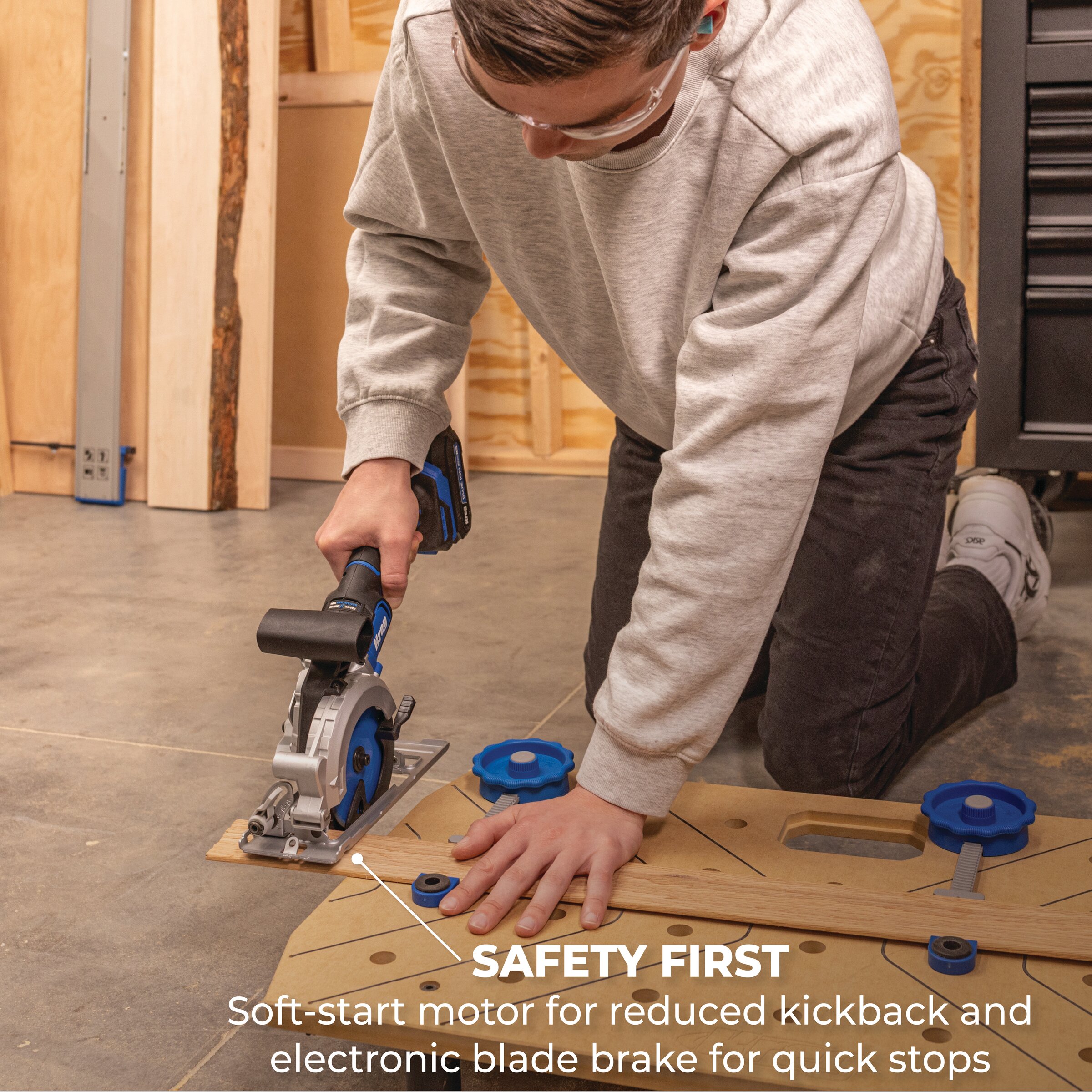 Kreg 20V Ionic Drive&trade; 4-1/2" Circular Saw (Tool Only), , hi-res