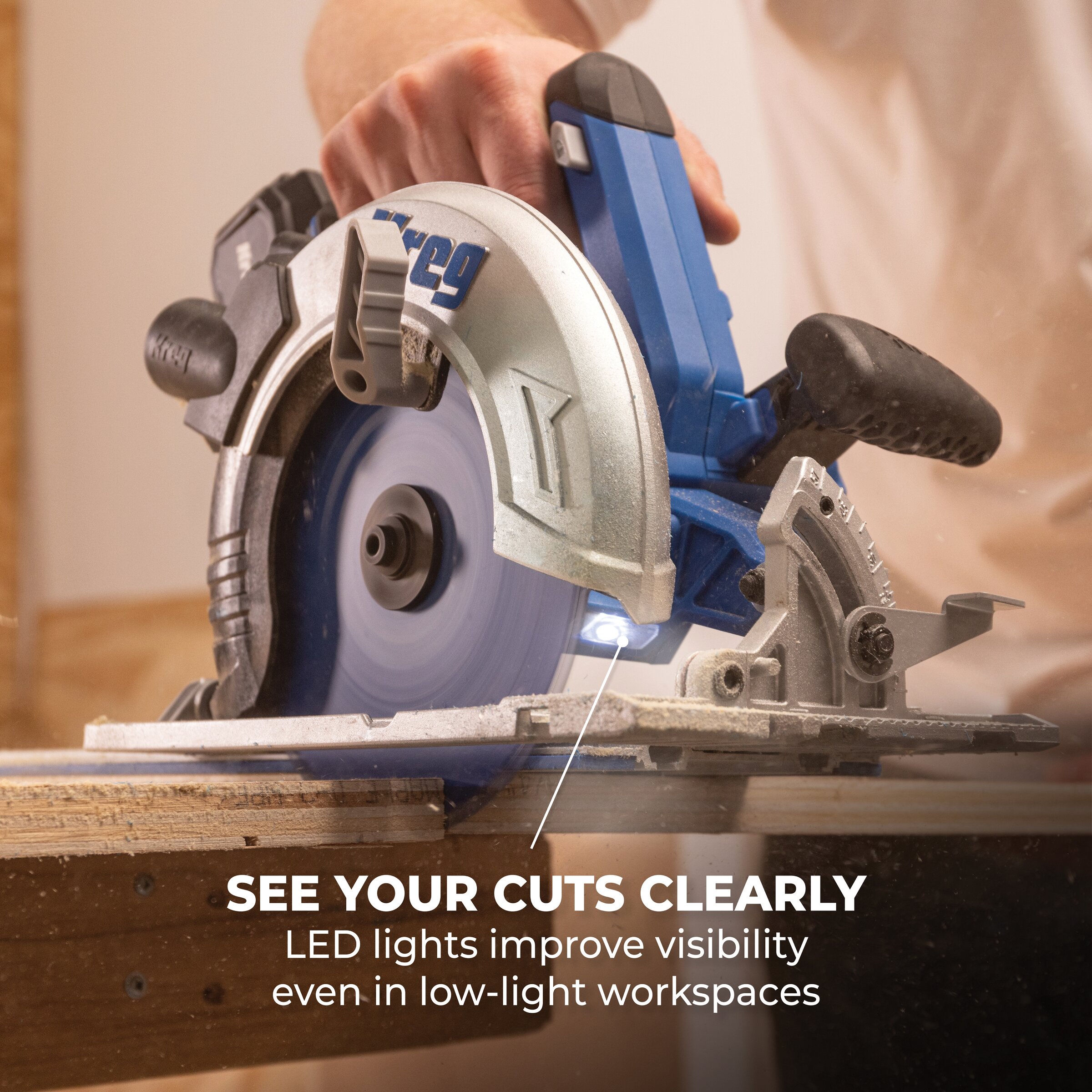 Kreg Rip-Cut&trade; + Ionic Drive&trade; 7 1/4" Circular Saw Project Kit, , hi-res