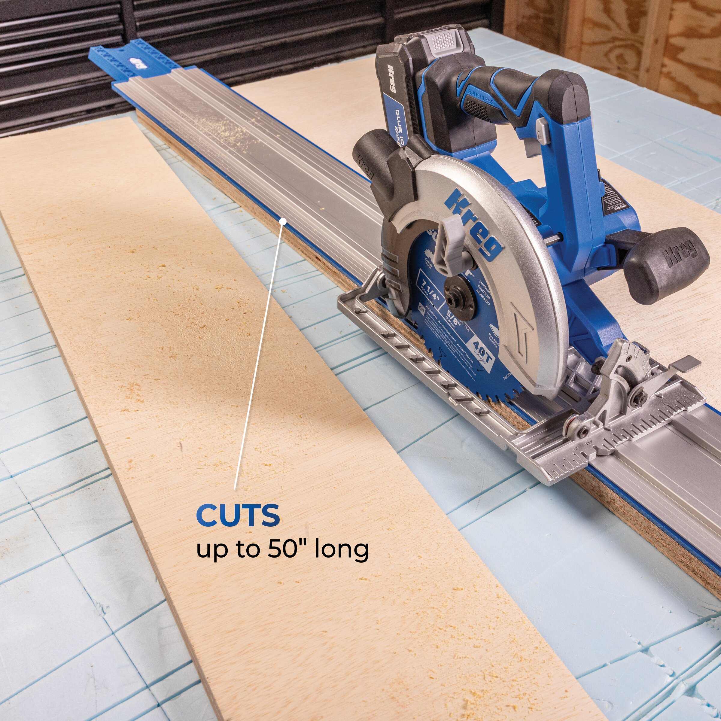 Kreg Accu-Cut&trade; + Ionic Drive&trade; 7 1/4" Circular Saw Project Kit, , hi-res