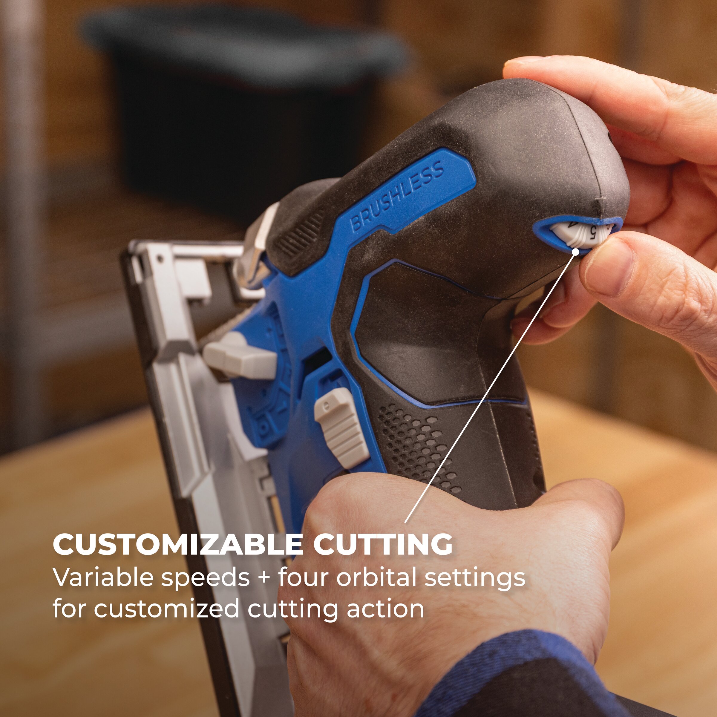 Kreg 20V Ionic Drive&trade; Barrel Grip Jigsaw (Tool Only), , hi-res