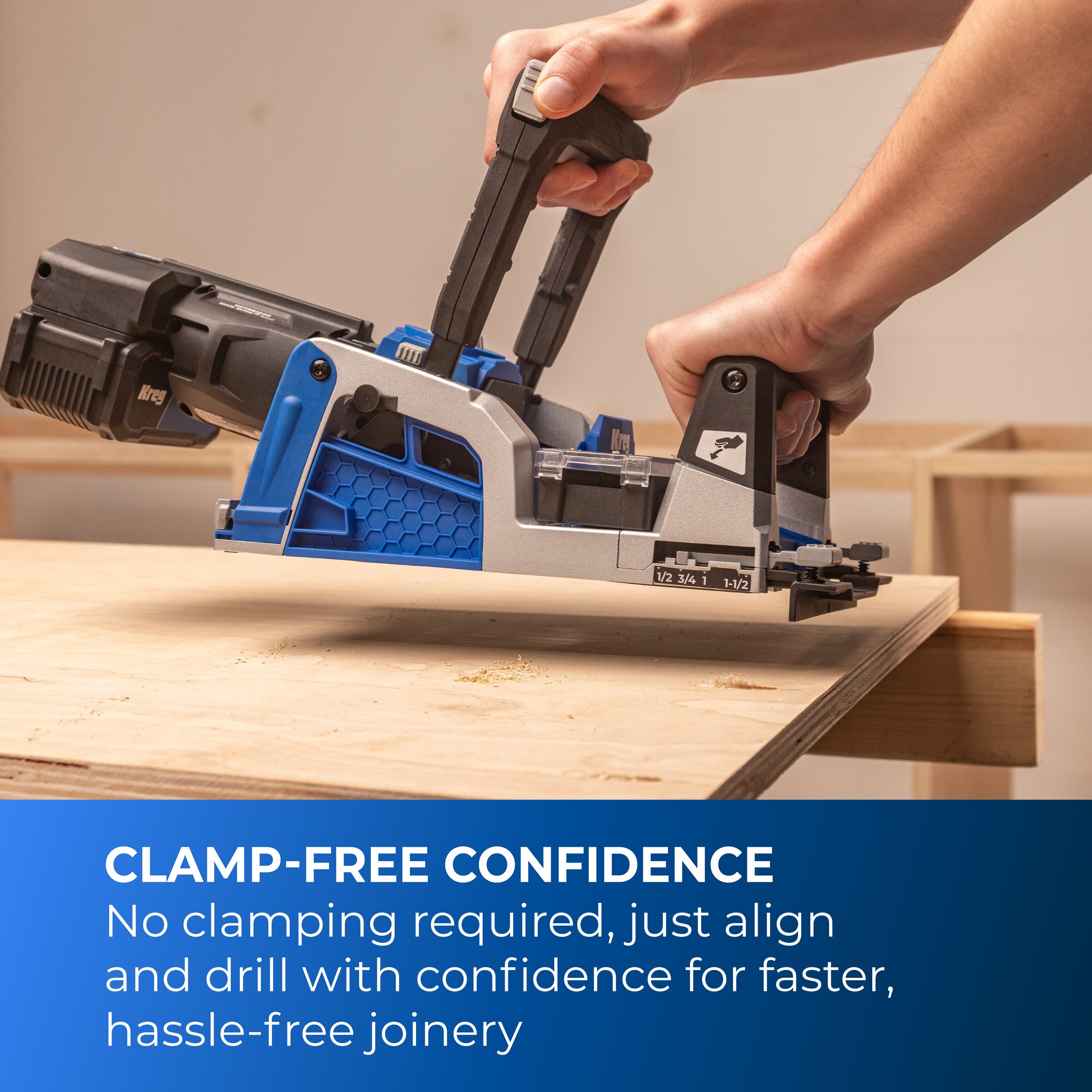 Kreg Rebel&trade; 20V Ionic Drive&trade; Pocket-Hole Joiner (Tool Only), , hi-res