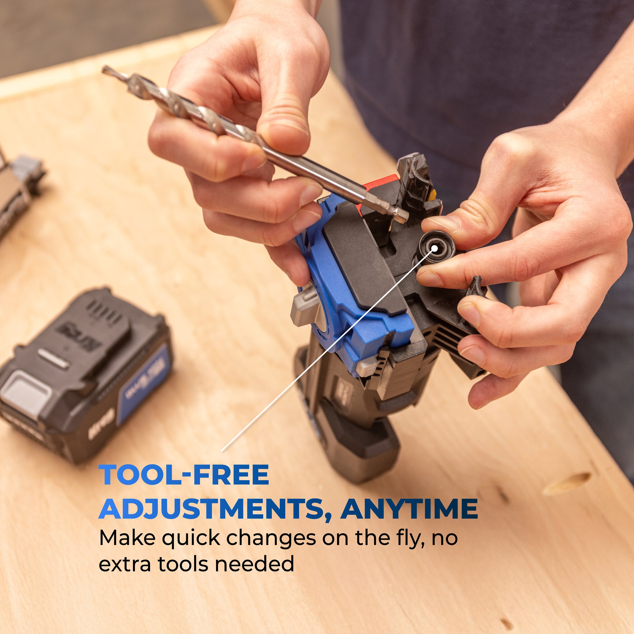 Kreg Rebel&trade; 20V Ionic Drive&trade; Pocket-Hole Joiner (Tool Only), , hi-res