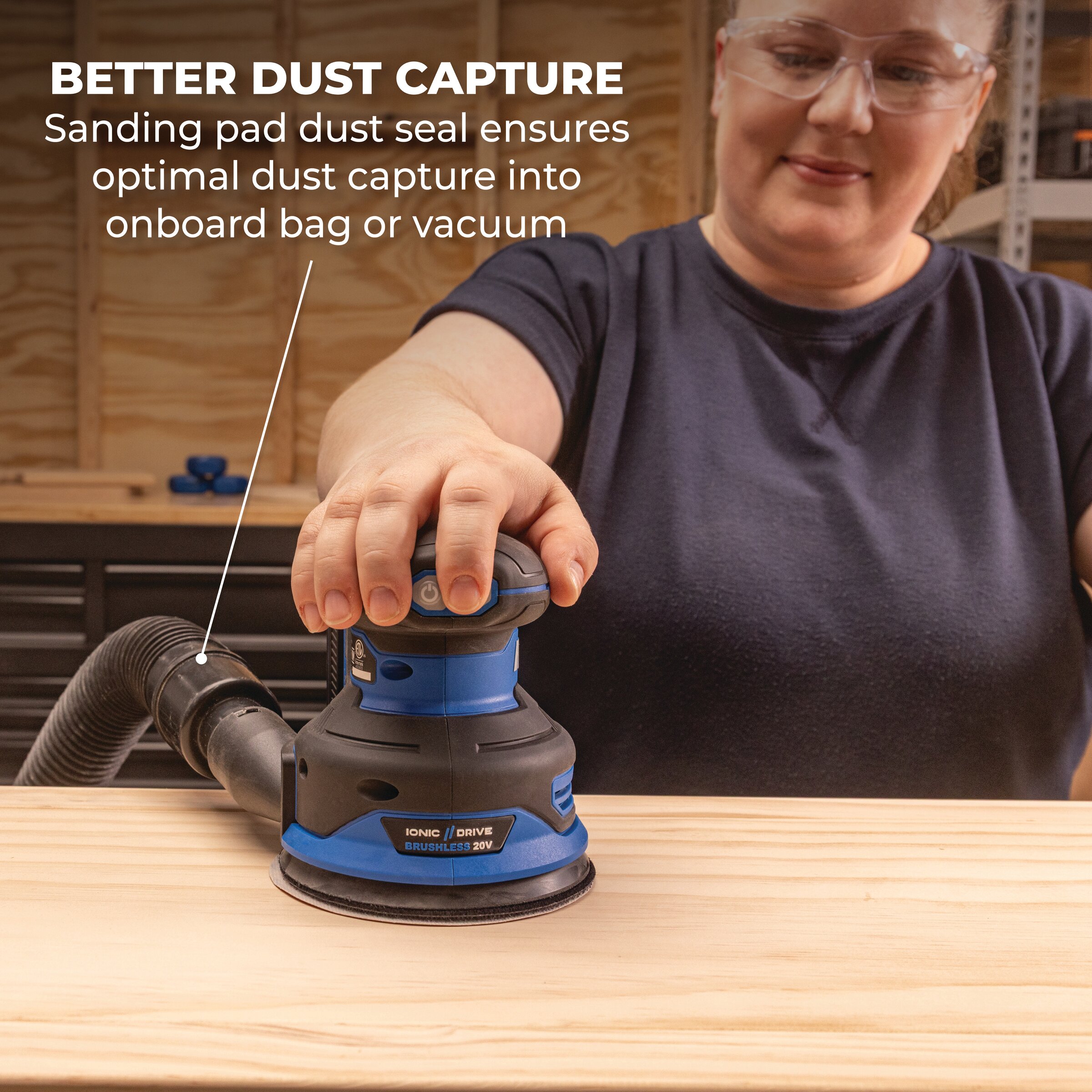Kreg 20V Ionic Drive&trade; 5" Random Orbit Sander (Tool Only), , hi-res