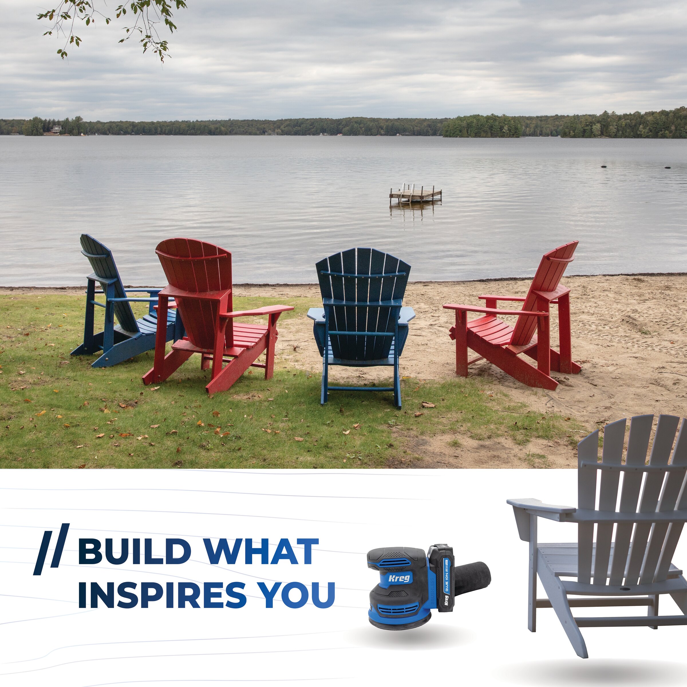 Kreg 20V Ionic Drive&trade; 5" Random Orbit Sander (Tool Only), , hi-res