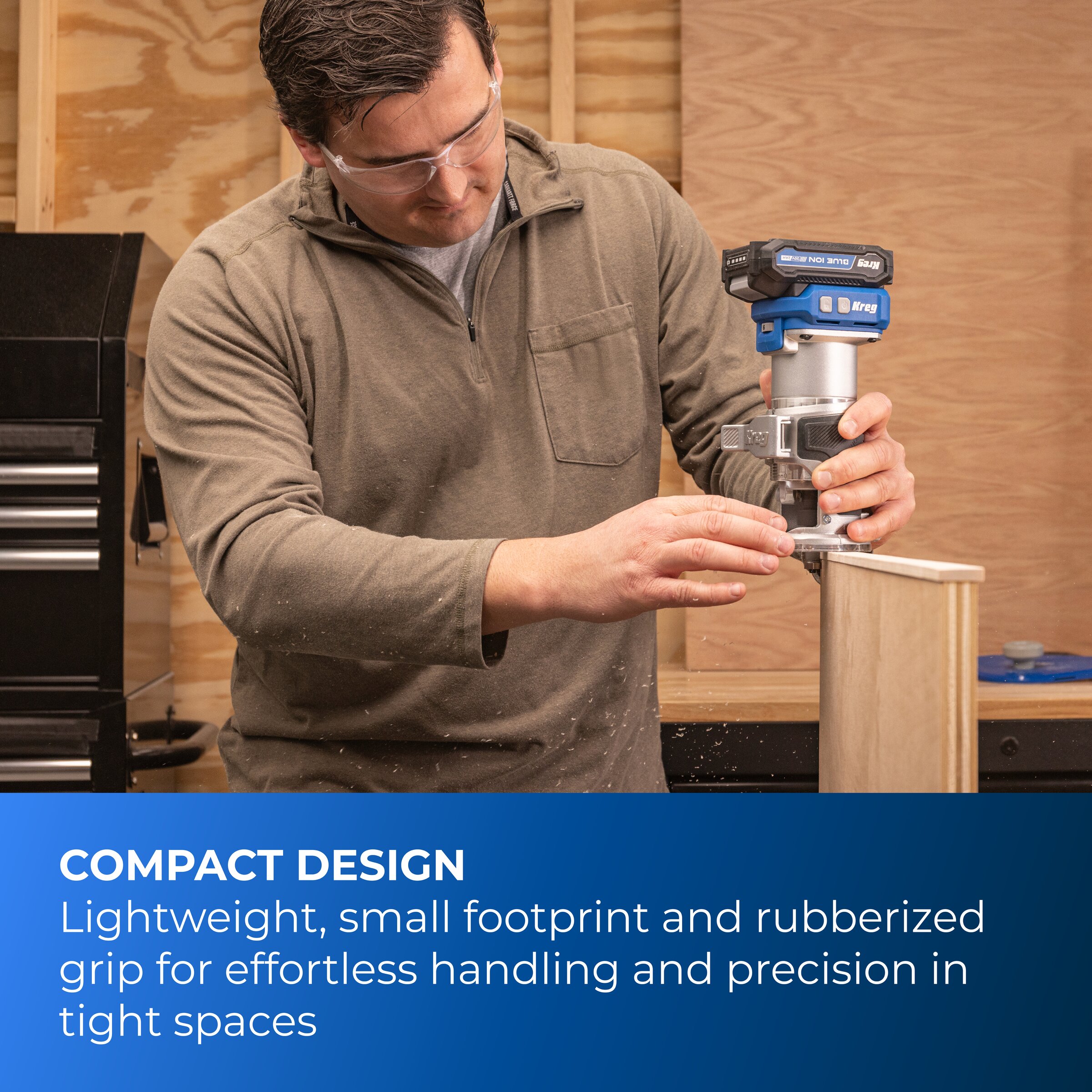 Kreg 20V Ionic Drive&trade; 1/4" Trim Router (Tool Only), , hi-res