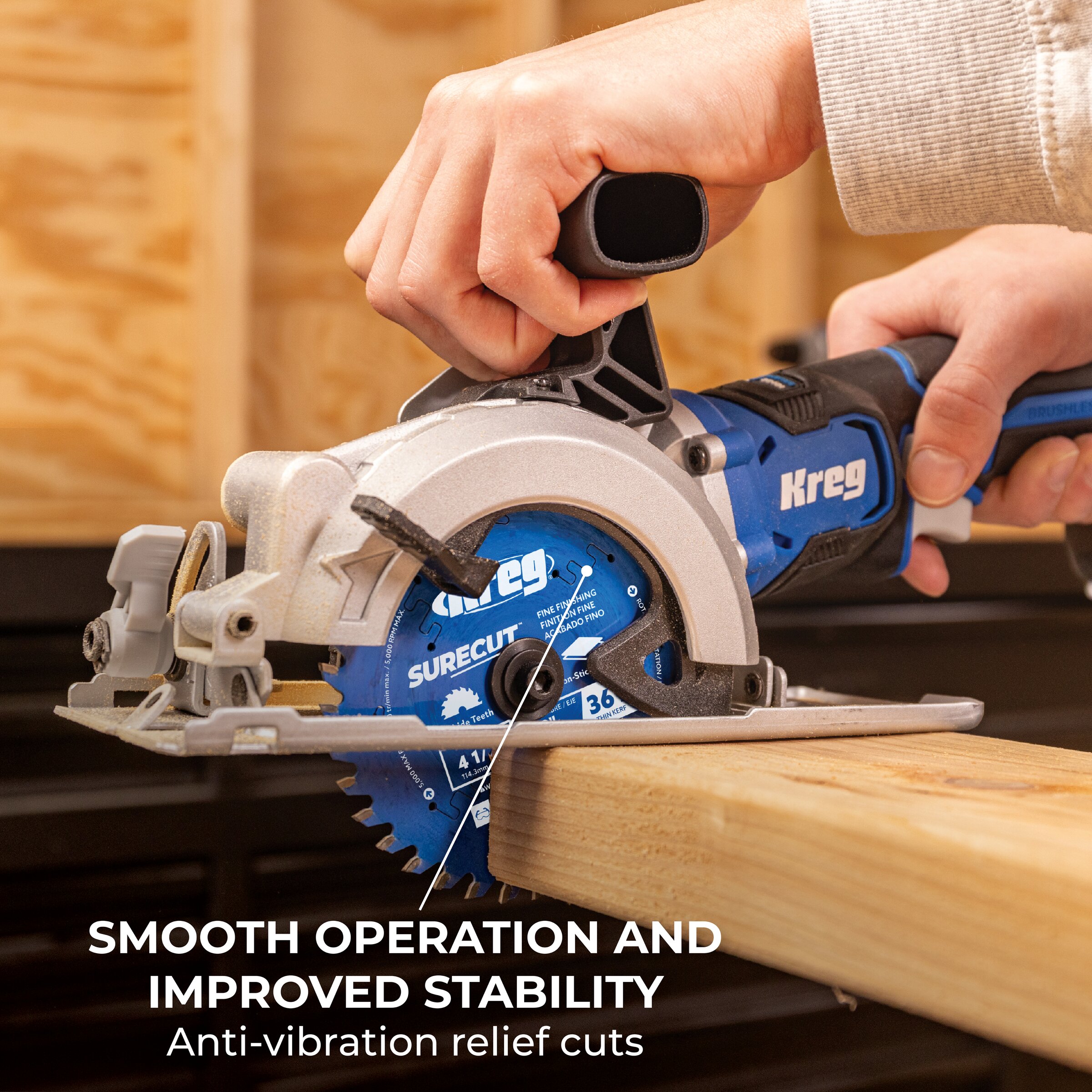 Kreg 4 1/2" SureCut&trade; Fine Finishing 36-Tooth Saw Blade, , hi-res